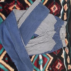 Striped vintage look jeans